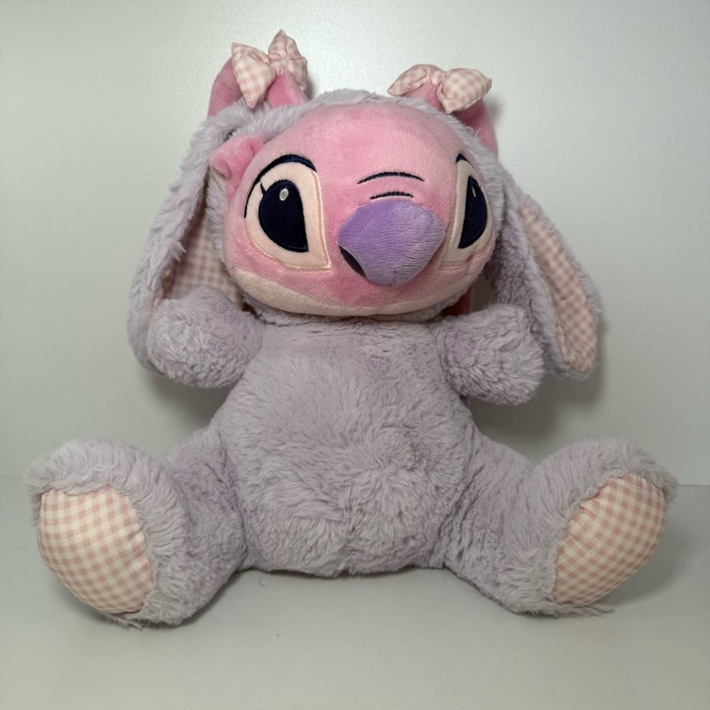 Disney Plus Angel Pink and Purple Stitch Plush Toy